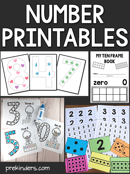 Large Numeral Printables and More - PreKinders
